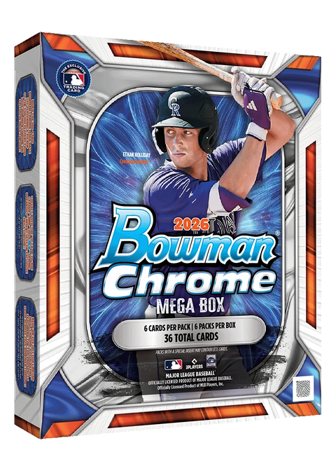 2026 Bowman Chrome Baseball - Mega Box