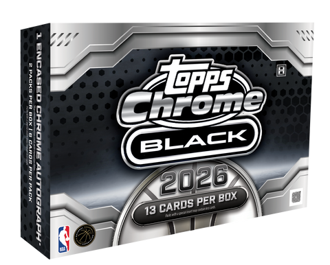 2025-26 Topps Chrome Black Basketball - Hobby Box