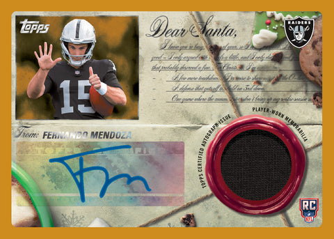 2026 Topps Holiday Football - Mega Box