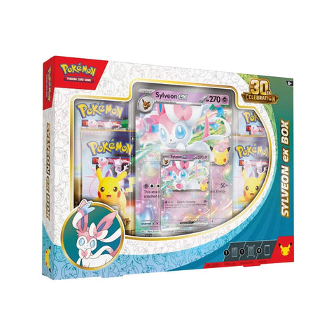 Pokemon 30th Anniversary Celebration Sylveon ex Collection Box