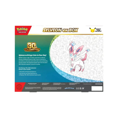 Pokemon 30th Anniversary Celebration Sylveon ex Collection Box