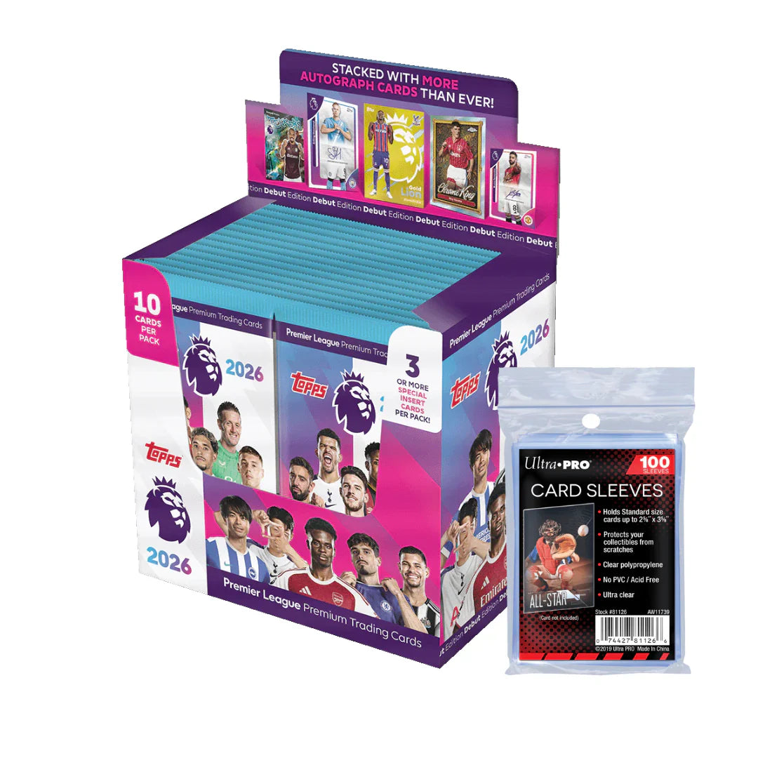 premier league booster box Topps 2026 - Debut Edition battles of legend Chase on Black Market Prism Star Type:1-Pack Blister