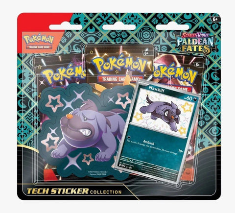 Pokemon Scarlet & Violet Paldean Fates Tech Sticker Collection